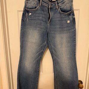 KanCan Signature Distressed Mid Rise Jeans